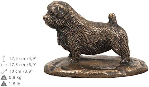 נורפולק טרייר, זיכרון, כד לאפר של הכלב, עם פסל כלב, בלעדי, ארטדוג