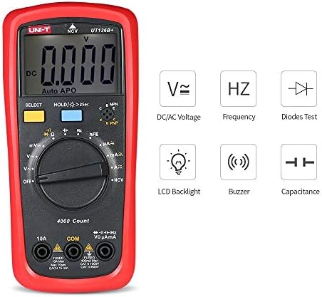 Jf -xuan multimeter דיגיטלי - UT136B+ LCD דיגיטלי מולטימטר DC/מתח זרם זרם מדק NCV קיבול התנגדות דיודה