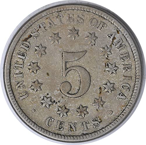 1874 P Shield Nickel unictriated VF
