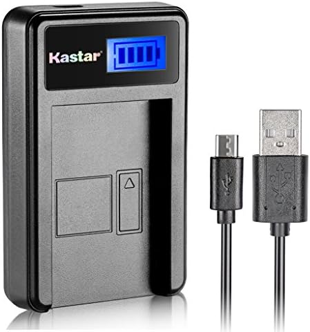 Kastar LCD מטען USB SLIM עבור NIK EN-EL15, NIK D850, D750, D7000, D7100, D7200, D7500, D800, D800E,