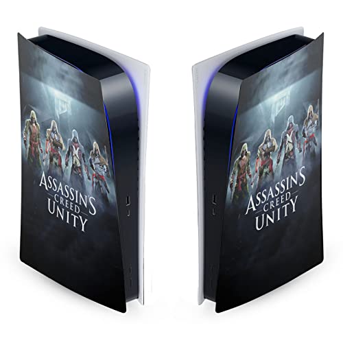 עיצובים של תיק ראש מעצבים רשמית של Assassin's Creed Group Unity Key Art Matt Matte Vinyl Faceplate מדבקה
