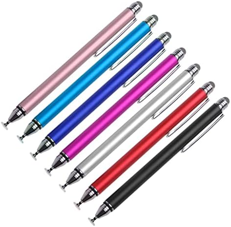 עט חרט בוקס גלוס תואם ל- LG K62 - חרט קיבולי Dualtip, קצה סיבים קצה קצה קיבולי עט עט עבור LG K62 - כסף