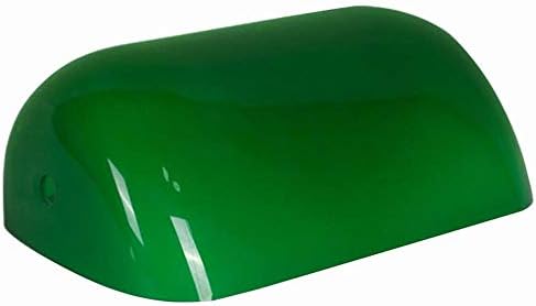 B&P LAMP® מנורת זכוכית ירוקה מצולמת מנורת החלפת בנקאים או גוון בית מרקחת עם נורה