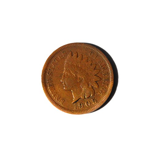 1905 ארצות הברית של אמריקה 1 סנט ראש ההודי 3 בחירת מטבע פרטים משובחים מאוד