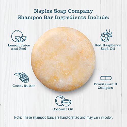 נאפולי סבון החברה מוצק שמפו בר – משלוח של פרבנים, אלכוהול, פתלטים – בעבודת יד, חומציות מאוזן, ידידותית