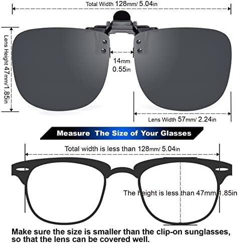 פסי 2 חבילה מקוטב קליפ על משקפי שמש מעל מרשם משקפיים להעיף את נהיגה מתכת קליפ ללא שפה משקפי שמש לנשים