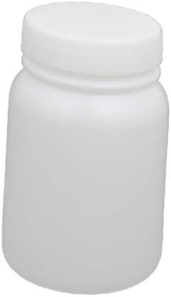 X-DREE 200 מל בקבוק פלסטיק 103 ממ x 63 ממ בקבוק אטום צורה עגולה לבנה (bottiglia di plastica da 200ml