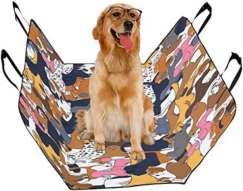 כיסוי מושב כלב מותאם אישית גולדן רטריבר בעלי החיים כלב מחמד הדפסת רכב מושב מכסה לכלבים עמיד למים