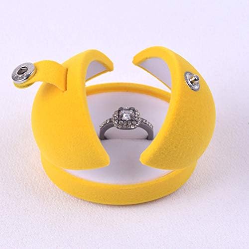 ביצת צורת תכשיטי מקרה תכשיטים תיבת מעודן טבעת מקרה נייד אחסון תיבת עבור בנות נשים תכשיטי סטים