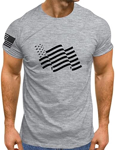 חולצת דגל אמריקאית שרוול קצר שרוול 4 ביולי חולצות טי טי פטריוטיות יום עצמאות
