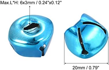 פעמוני uxcell jingle, 3/4 120 יחידות פעמונים קטנים למלאכה DIY חג המולד, קישוט חג, מסיבה מוזיקלית, בית,