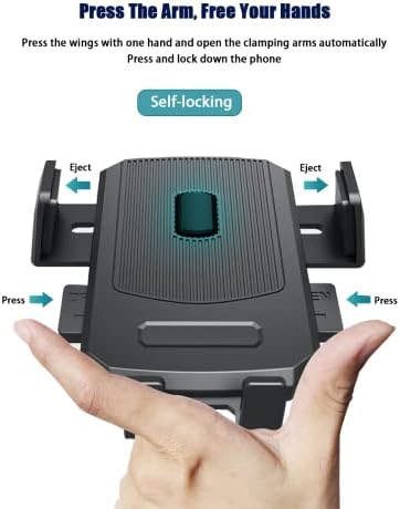 מחזיק טלפון סלולרי קינגלאקי רכב-מהדק קל דיבורית אוניברסלי-מתאים ללוח מחוונים-שמשה קדמית-אוורור אייפון