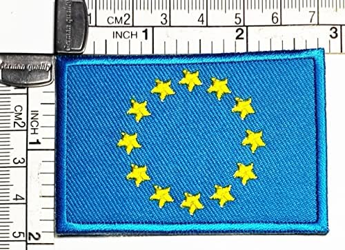 קליינפלוס 1.7 על 2.6 אינץ'. אירופאי דגל תיקון דגל המדינה לאומי תיקוני עבור עשה זאת בעצמך מעיל חולצה