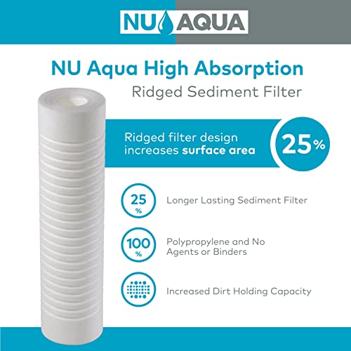 NU אקווה 7 שלבים אוסמוזה הפוכה מערכת מסנן מים UV ועיקור אלקליין שתייה קיבולת גבוהה 100GPD - מד עמודים
