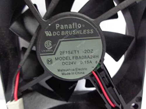 BZBYCZH תואם ל- PANAFLO FBA08A24H 8CM 8025 24V 0.15A 2 PIN מאוורר קירור