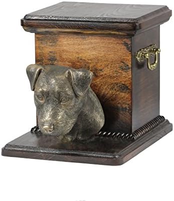 ג ' ק ראסל טרייר, זיכרון, כד לאפר של כלב, עם פסל כלב, ארטדוג